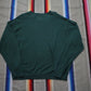 1980s/1990s Ashworth Green V-Neck Cotton Knit Sweater Size XL