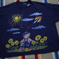 1990s Tompkins Avenue Teddy Bear Sunflower Kite T-Shirt Made in USA Size XXL