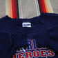 2000s 2001 9/11 American Heroes United We Stand Firemen Flag World Trade Center WTC Sweatshirt Size L