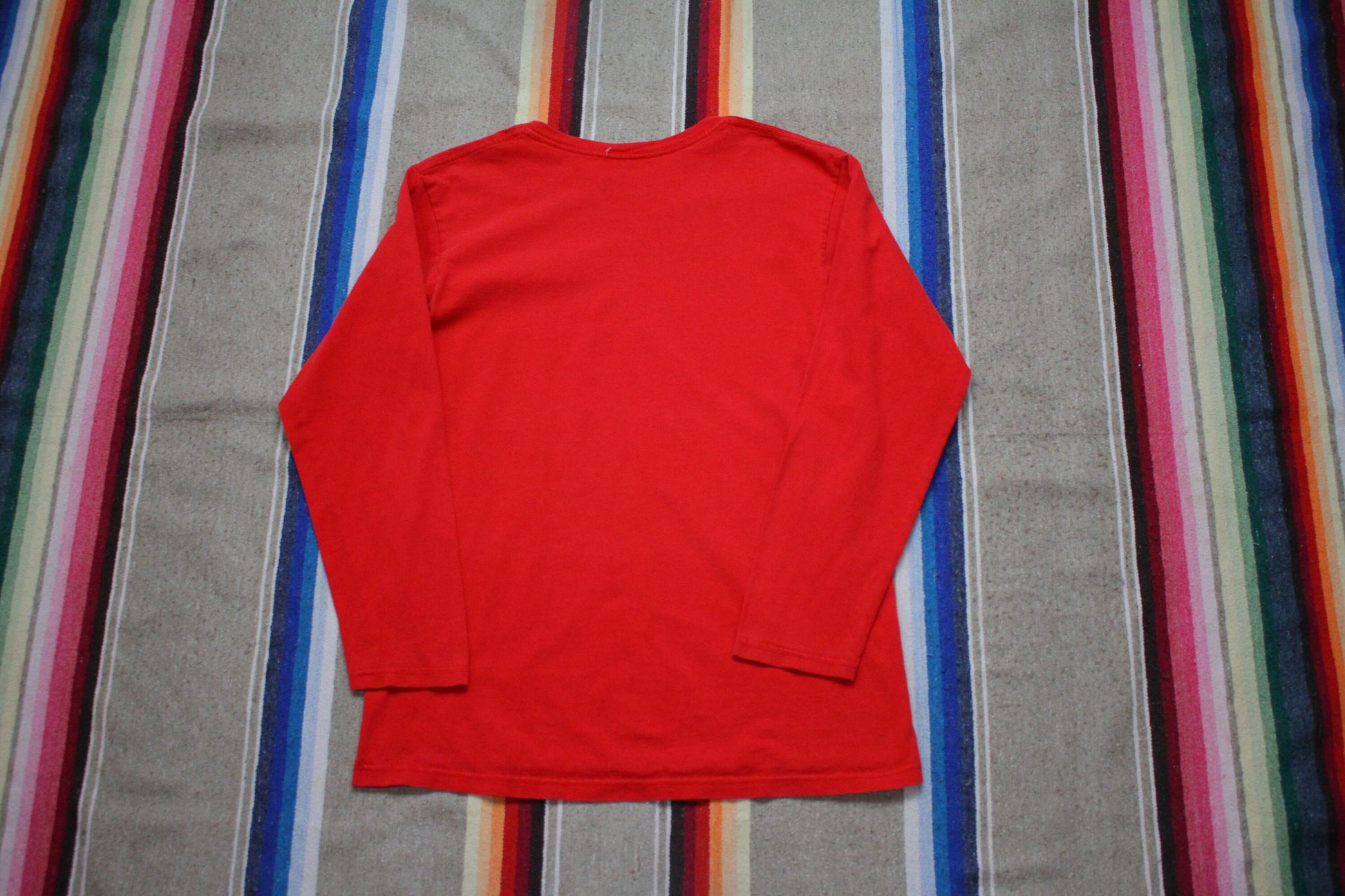 2000s Quail Hollow Blank Red Long Sleeve T-Shirt Size S