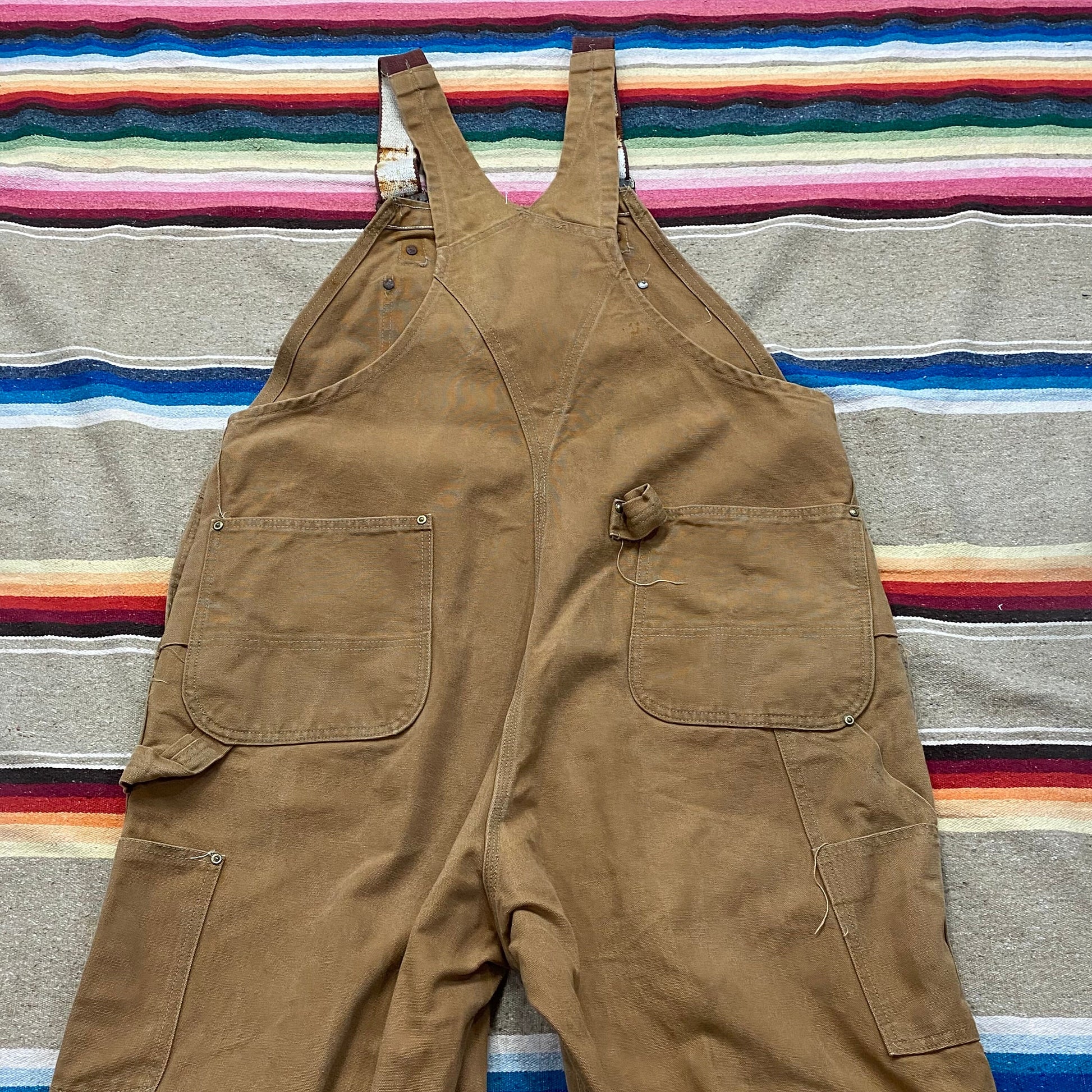 1980s 1983 Carhartt Double Knee Overalls Made in USA Size 40x28.5