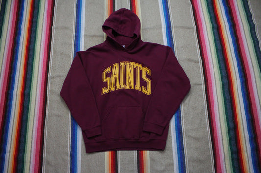 2000s Maroon Saints Hoodie Sweatshirt Size M