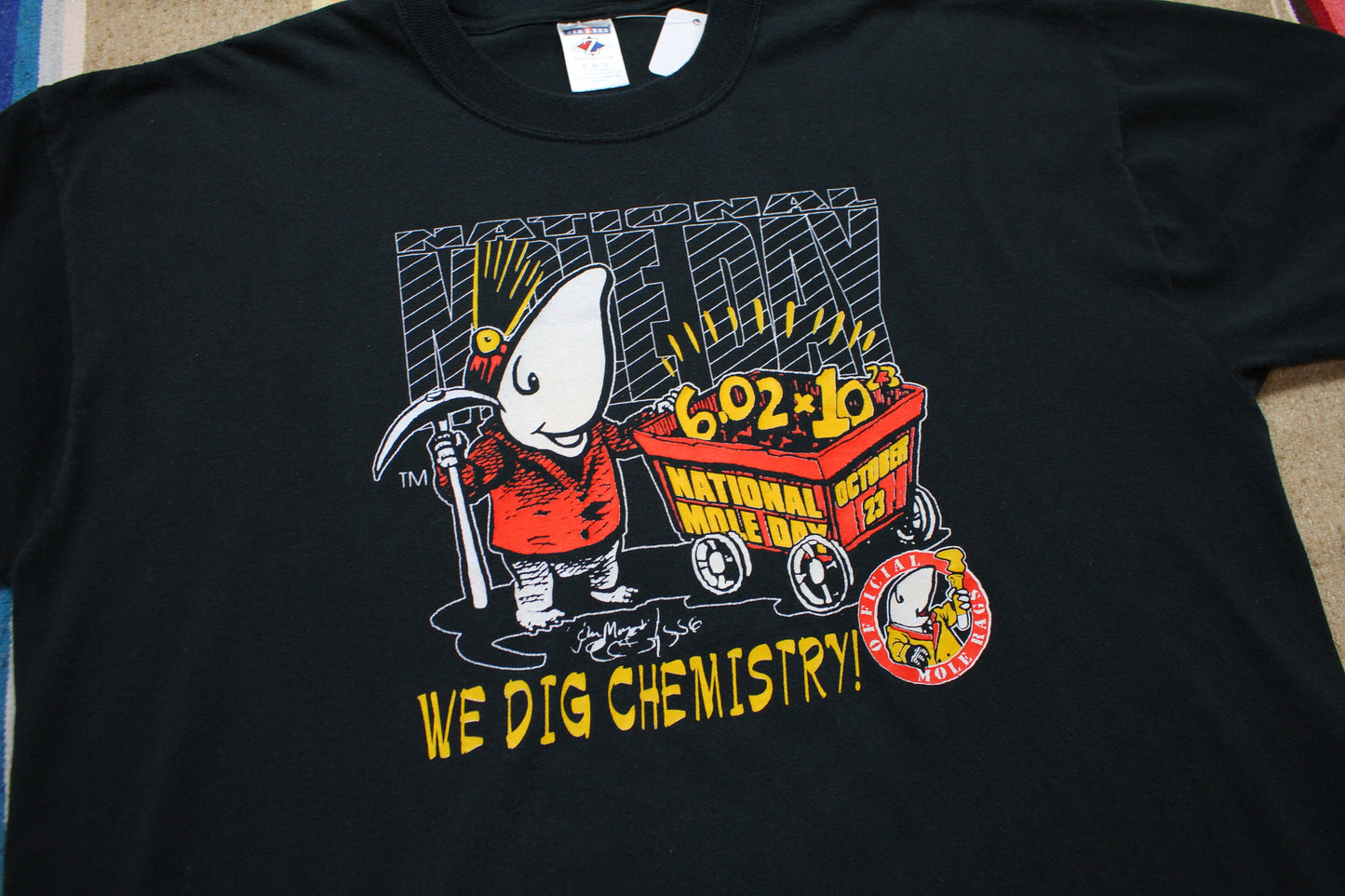 1990s/2000s National Mole Day We Dig Chemistry Science T-Shirt Size XL