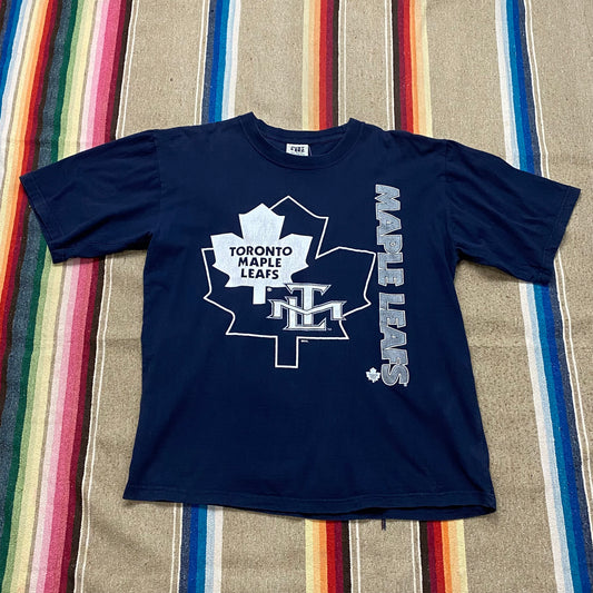 2000s Toronto Maple Leafs NHL Hockey T-Shirt Size L/XL