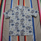 1990s Bugle Boy Tropical Aloha Print Button Up Shortsleeve Hawaiian Shirt Size L/XL