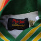 1980s Pla-Jac by Dunbrooke Oil City Ikes Tri County Pistol Team Satin Bomber Jacket Made in USA Size XL/XXL