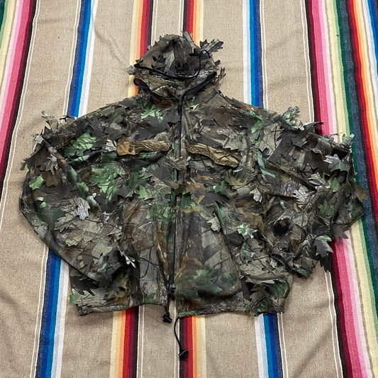 2000s Underbrush Realtree Camo Ghillie Suit Jacket Size XXL/3XL
