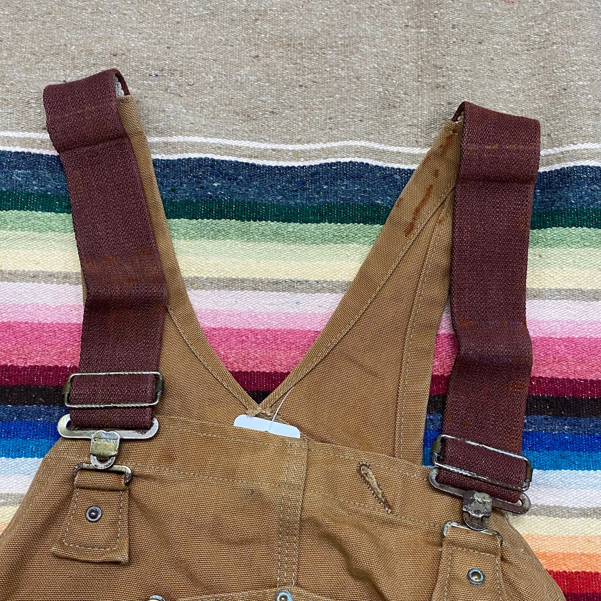 1980s 1983 Carhartt Double Knee Overalls Made in USA Size 40x28.5