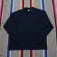 1990s Cotton Deluxe Mock Neck Eagle Logo Embroidered Long Sleeve T-Shirt Made in USA Size XL