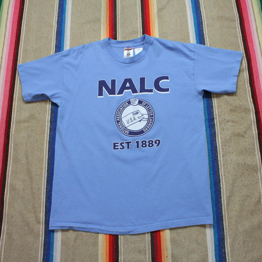 1990s/2000s NALC National Association of Letter Carriers US Mail T-Shirt Made in USA Size L