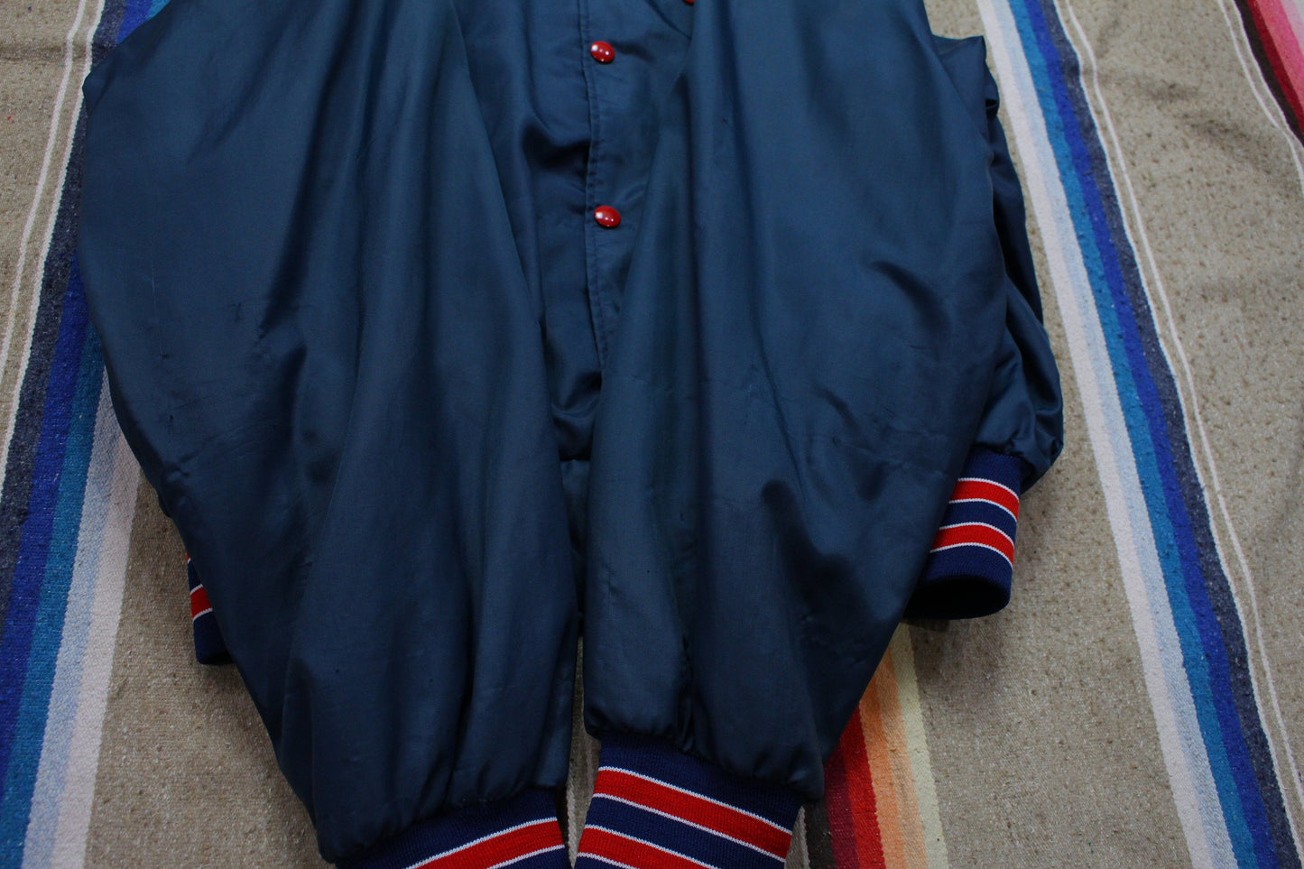 1990s Holloway Quality Forms Nylon Bomber Jacket Made in USA Size XL
