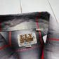 1990s ELY Cattleman Shadow Plaid Sawtooth Pocket Shortsleeve Western Shirt Size XXL