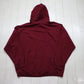 2000s/2010s MIT Burgundy Hoodie Sweatshirt Size XL