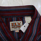 1990s/2000s ELY Cattleman Striped Shortsleeve Pearl Snap Western Shirt Size XL/XXL