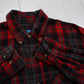 1990s/2000s BTC Plaid Flannel Button Down Shirt Size M