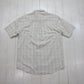2000s/2010s Arnold Palmer Windowpane Seersucker Button Down Short Sleeve Shirt Size M/L