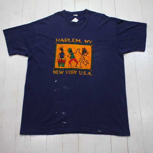 1990s Harlem New York Rasta T-Shirt Made in USA Size XXL