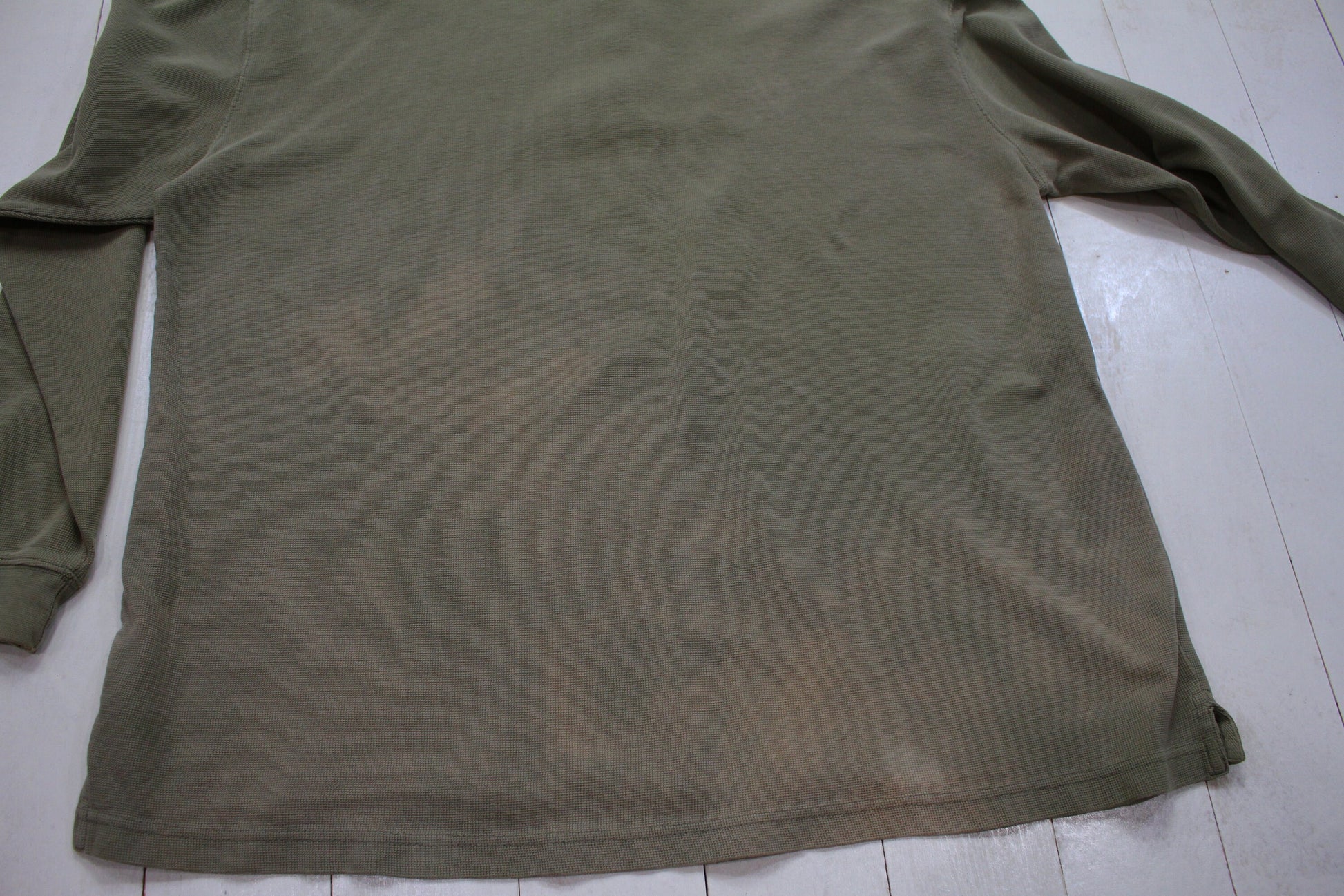 2000s Carhartt Henley Collar Thermal Long Sleeve T-Shirt Size XXL