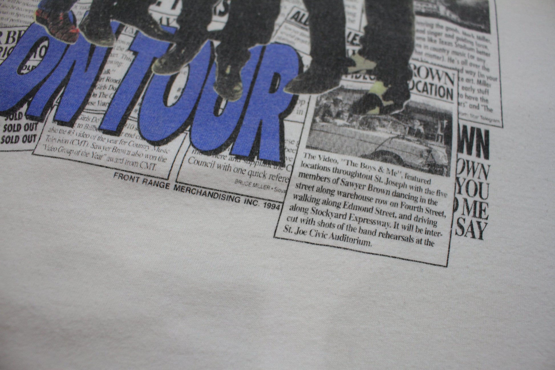 1990s 1994 Sawyer Brown On Tour The Boys & Me Band T-Shirt Size L