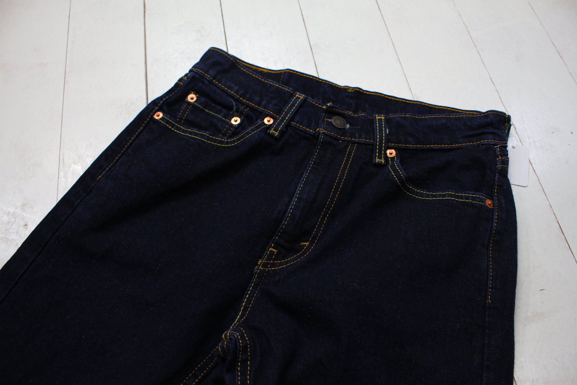 2010s Levi's 505 Dark Wash Blue Denim Jeans Size 28x30