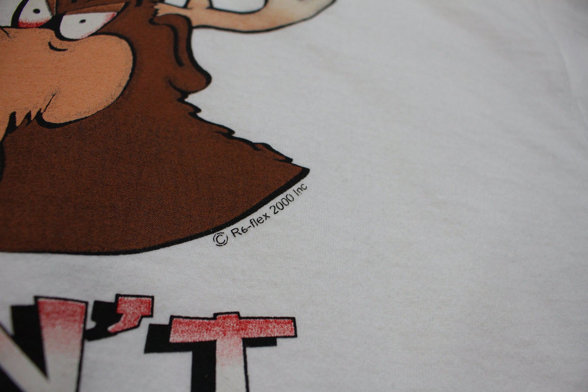 2000s 2000 Y2K Don't Piss Me Off Moose Funny Parody T-Shirt Size M