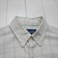 2000s/2010s Arnold Palmer Windowpane Seersucker Button Down Short Sleeve Shirt Size M/L