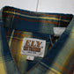 1980s/1990s Ely Cattleman Plaid Snap Closure Short Sleeve Western Shirt Size L/XL
