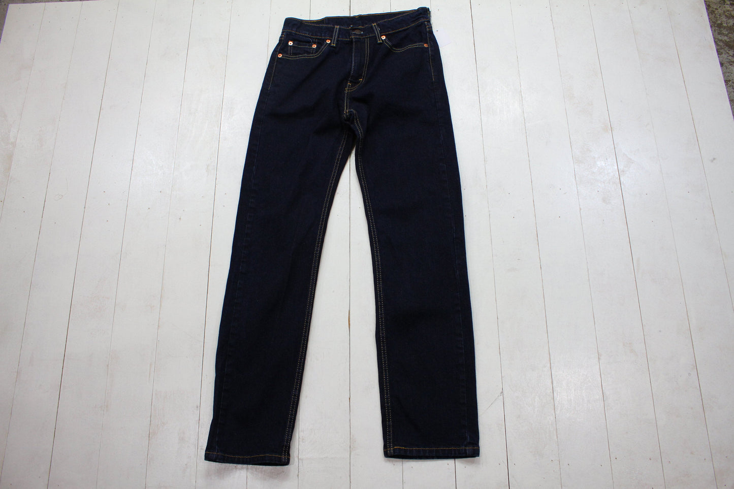 2010s Levi's 505 Dark Wash Blue Denim Jeans Size 28x30