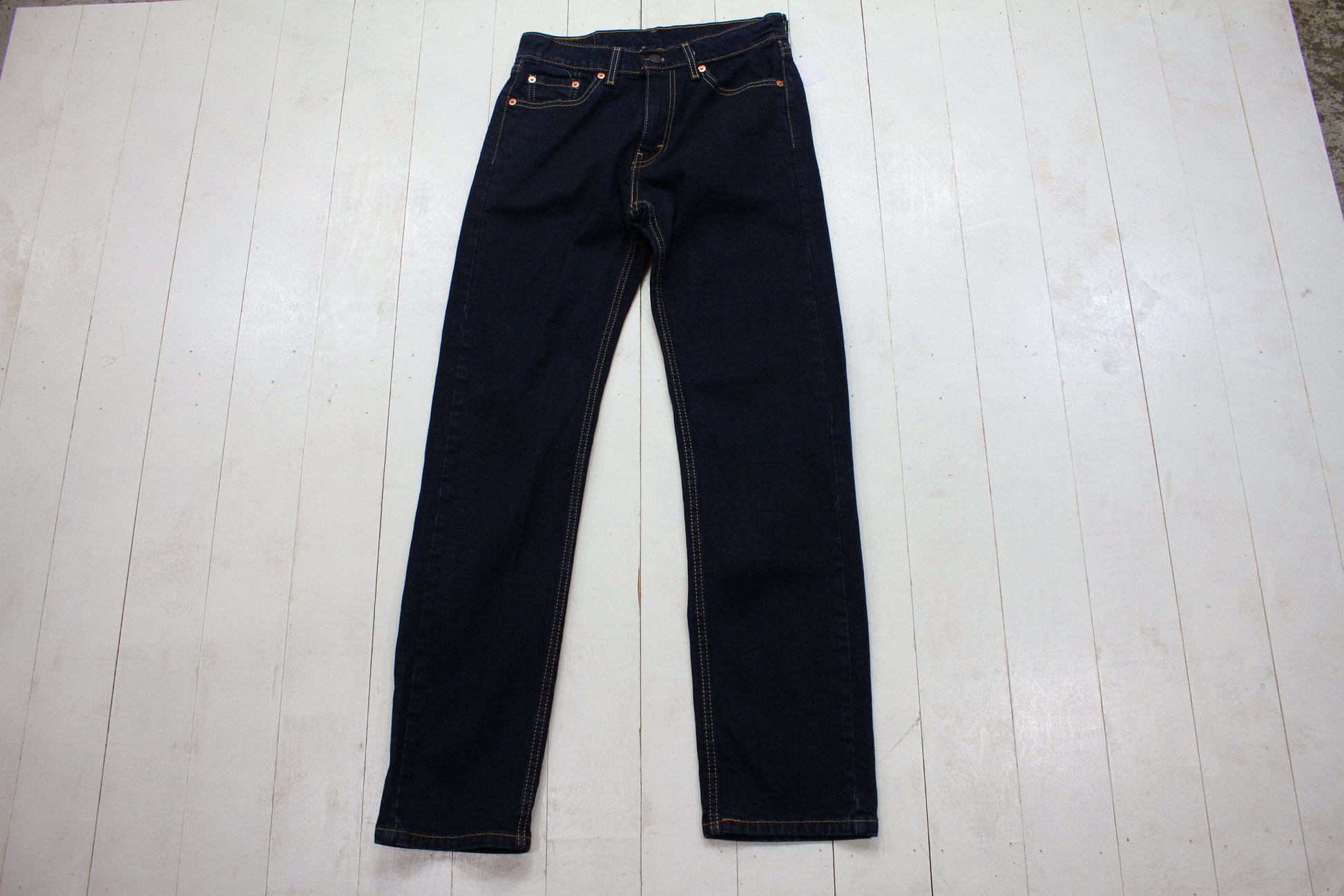 2010s Levi's 505 Dark Wash Blue Denim Jeans Size 28x30