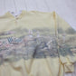1990s Art Unlimited Beach Wraparound Henley Collar Sweatshirt Made in USA Size XL