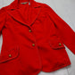 1980s Joyce Red Blazer Jacket Made in USA Women's Size L