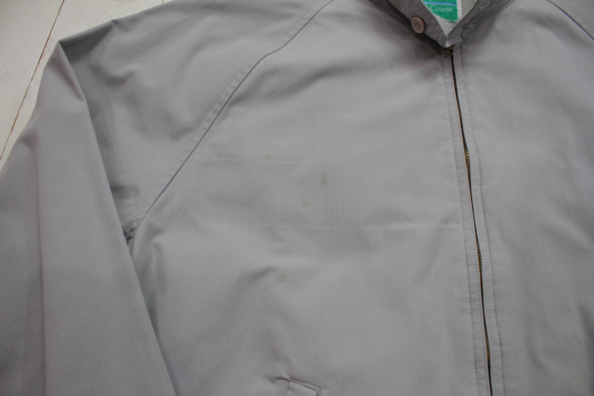 1990s/2000s Y2K On Course Harrington Style Golf Windbreaker Jacket Size L