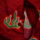 2000s Y2K Kkkkadis Flame Dragon Print Shortsleeve Shirt Size XL