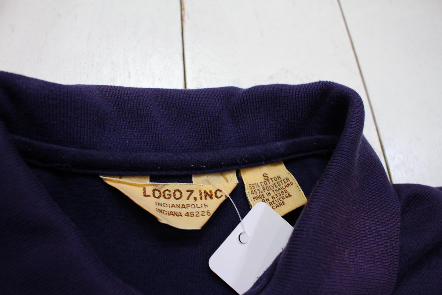 1980s Logo 7 US Clay Courts Tennis Polo Shirt Size XS/S