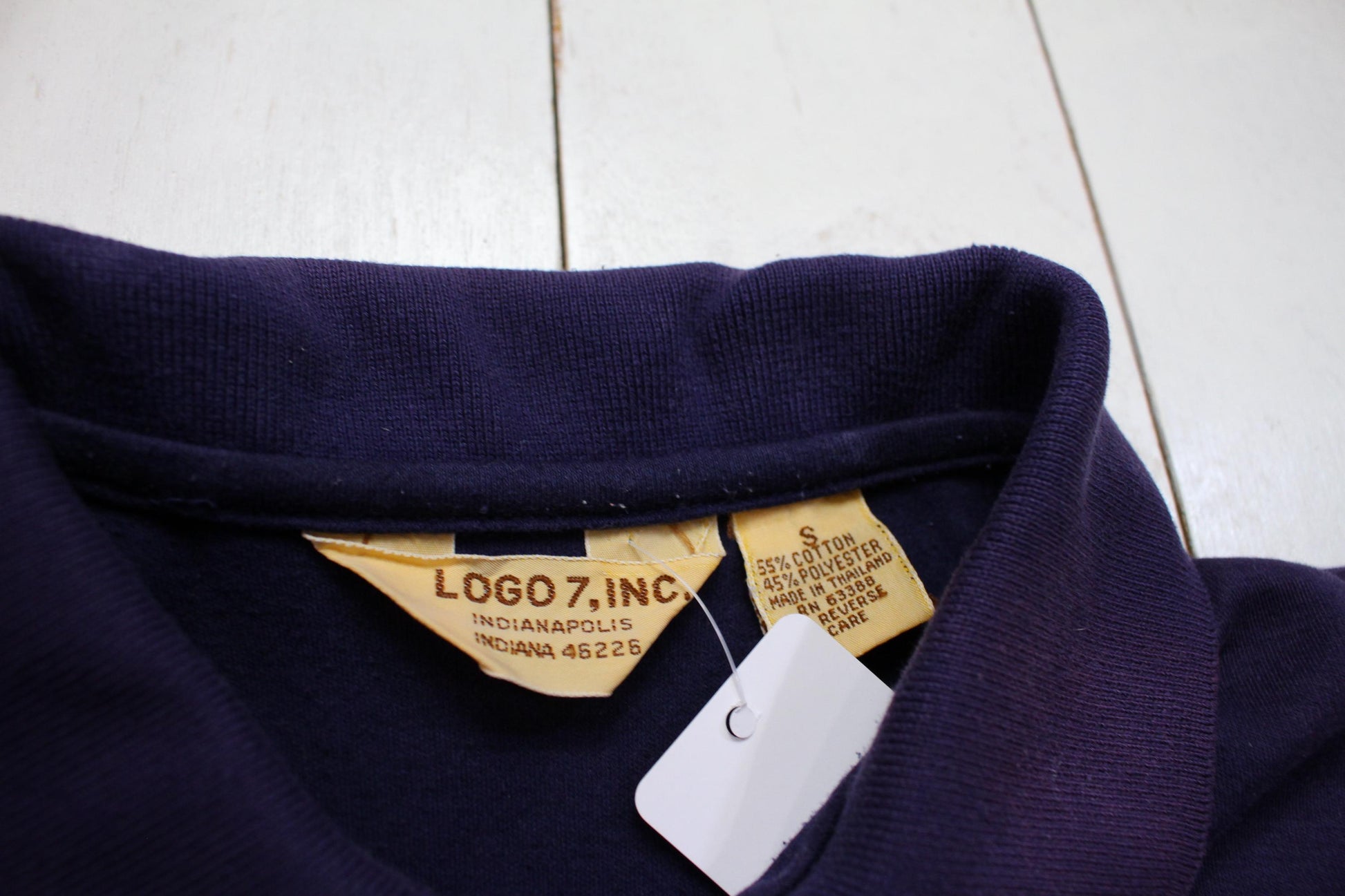 1980s Logo 7 US Clay Courts Tennis Polo Shirt Size XS/S