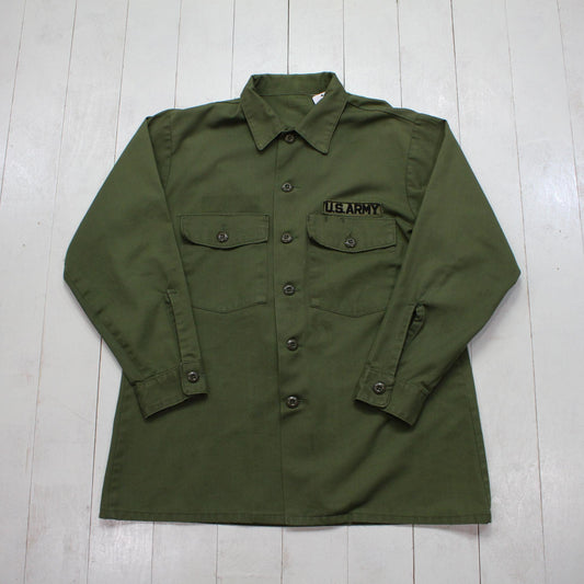 1970s/1980s US Army OG507 Field Shirt Size L