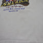 1990s 1998 Taking Pride in America AFGWU Local 614 Union Warswa Indiana Eagle American Flag T-Shirt Made in USA Size M