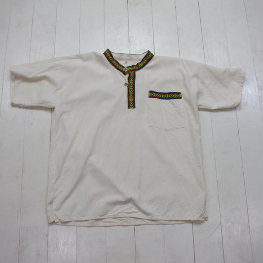 1990s/2000s Himalyian Shortsleeve Kurta Shirt Size M