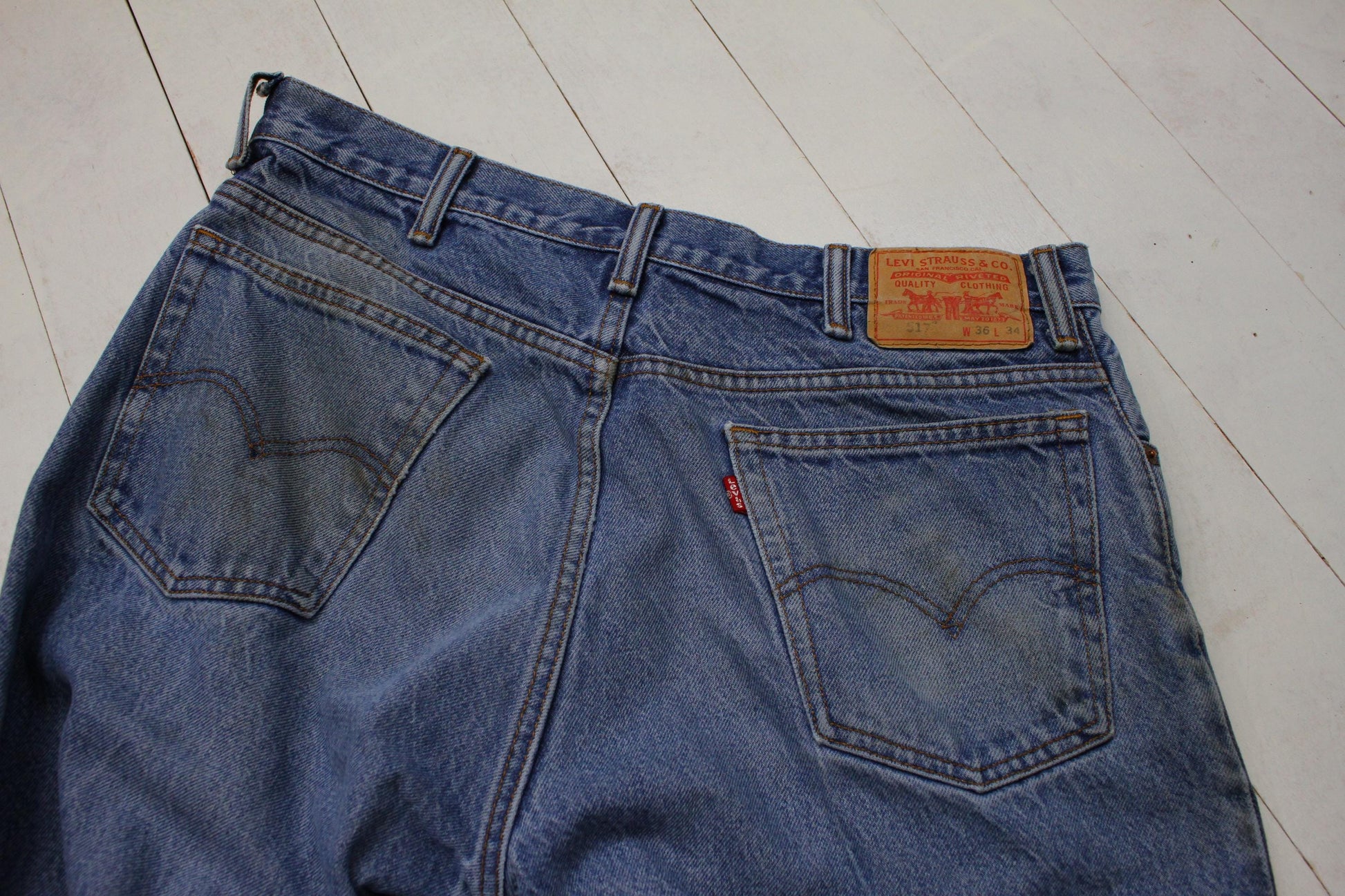 2000s Levi's 517 Blue Denim Jeans Size35x34