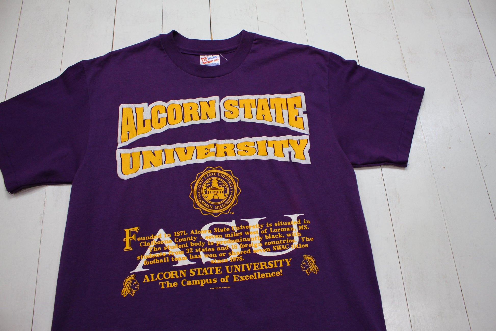 1990s Alcorn State University T-Shirt Made in USA Size M