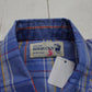 1980s/1990s Roebucks Shortsleeve Pearl Snap Western Shirt Size M