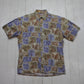 1980s/1990s Campia Tropical Pineapple Print Shortsleeve Hawaiian Shirt Size M/L