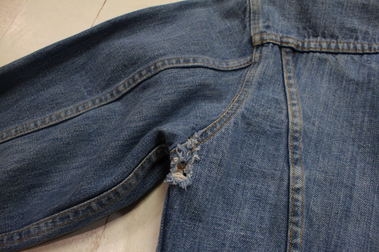 1970s JC Penney Two Pocket Denim Trucker Jacket Size S