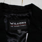 2000s Y2K Wilsons Leather Black Suede Womens Blazer Jacket Womens Size M/L
