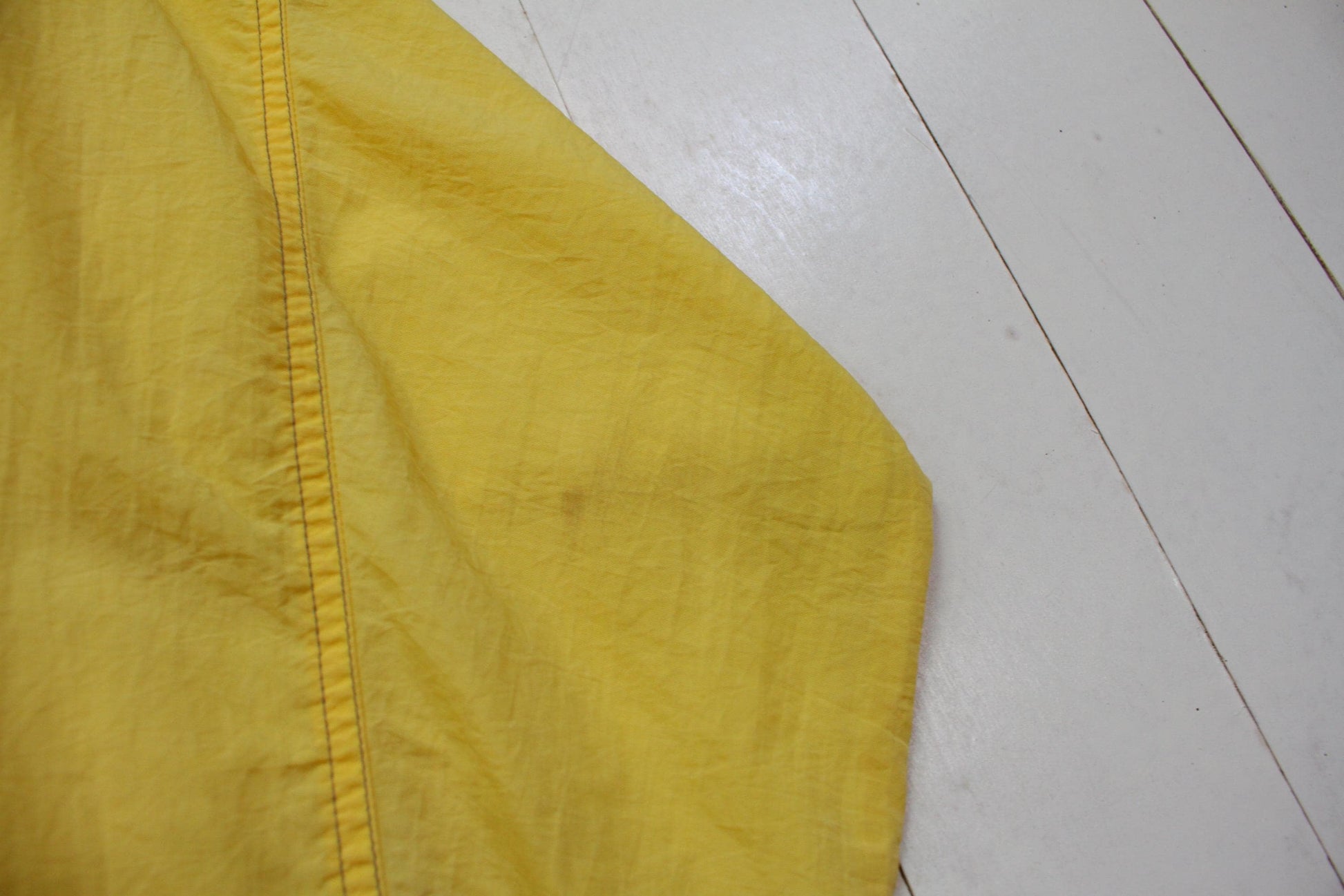 1990s Cabin Creek Yellow Hooded Shell Windbreaker Jacket Size XL