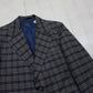 1980s Sears Mens Store Plaid Blazer Jacket Sport Coat Size M
