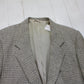 1980s Levi's Menswear Wool Houndstooth Blazer Jacket Sport Coat Made in USA Size L