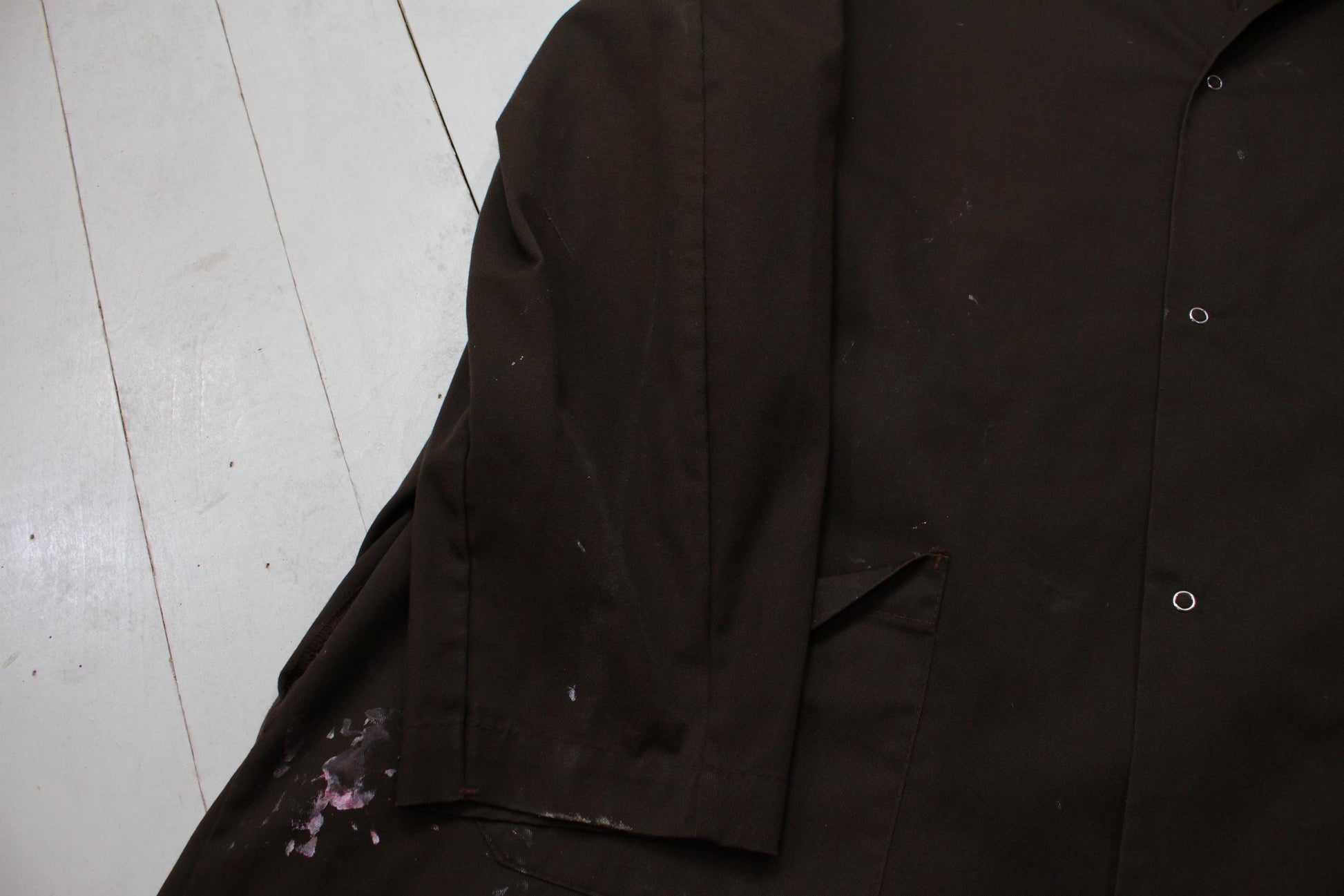 1980s/1990s Anchor Textiles Brown Petro-Canada Shop Coat Made in Canada Size XL/XXL
