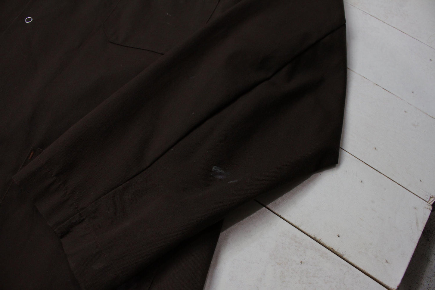 1980s/1990s Anchor Textiles Brown Petro-Canada Shop Coat Made in Canada Size XL/XXL
