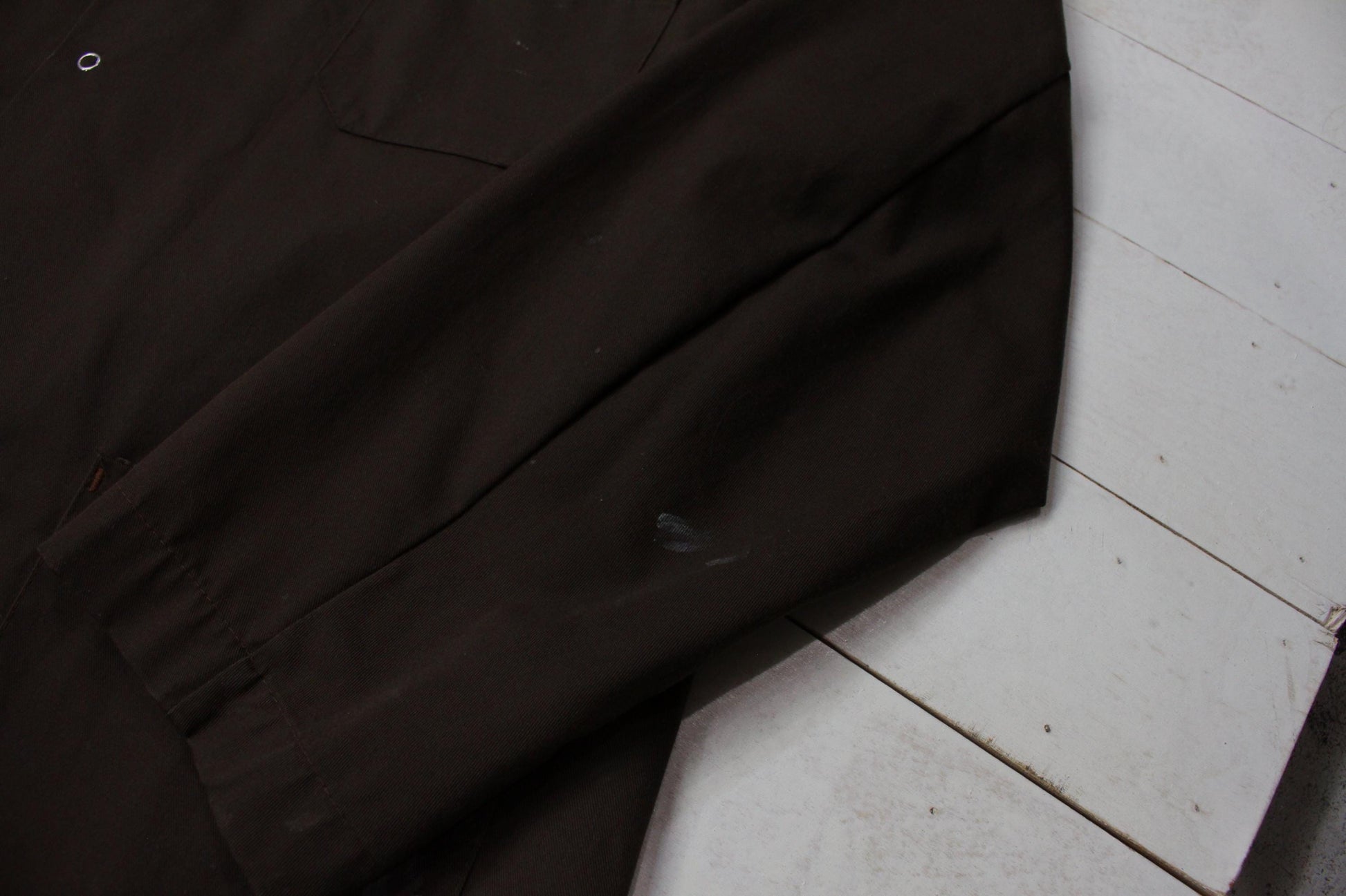 1980s/1990s Anchor Textiles Brown Petro-Canada Shop Coat Made in Canada Size XL/XXL